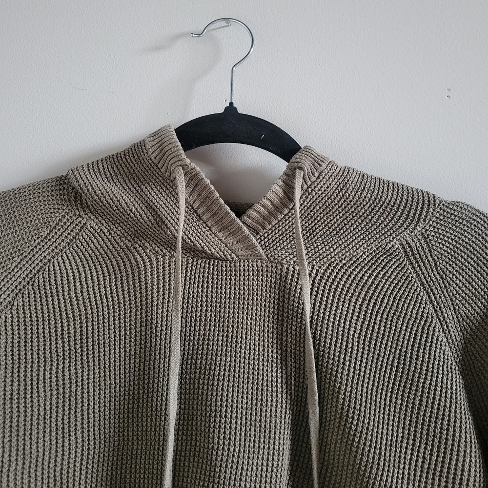 Lauren Ralph Lauren Cross-stitched Cotton Olive Green Long Sleeve Hoodie Medium - Picture 5 of 12